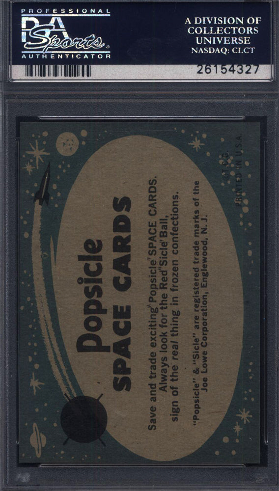 1963 Topps Astronauts Popsicle Back #5 Recovery Training PSA 9 pop 2