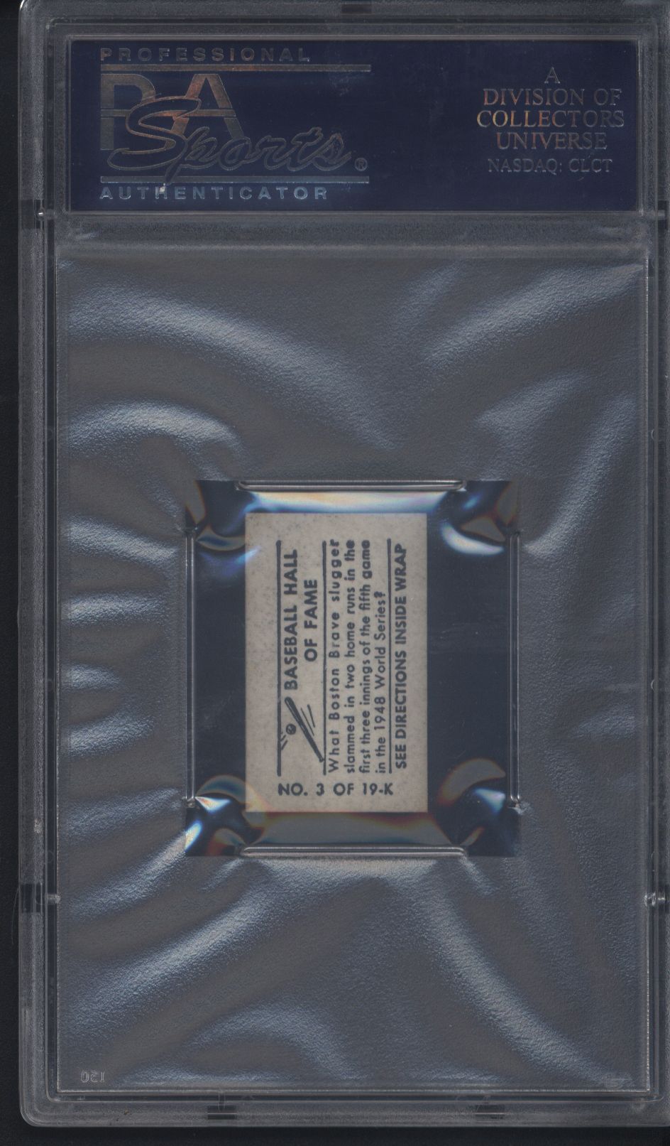 1948 Topps Magic Photo Baseball Hall Of Fame #3K Bob Elliott PSA 6