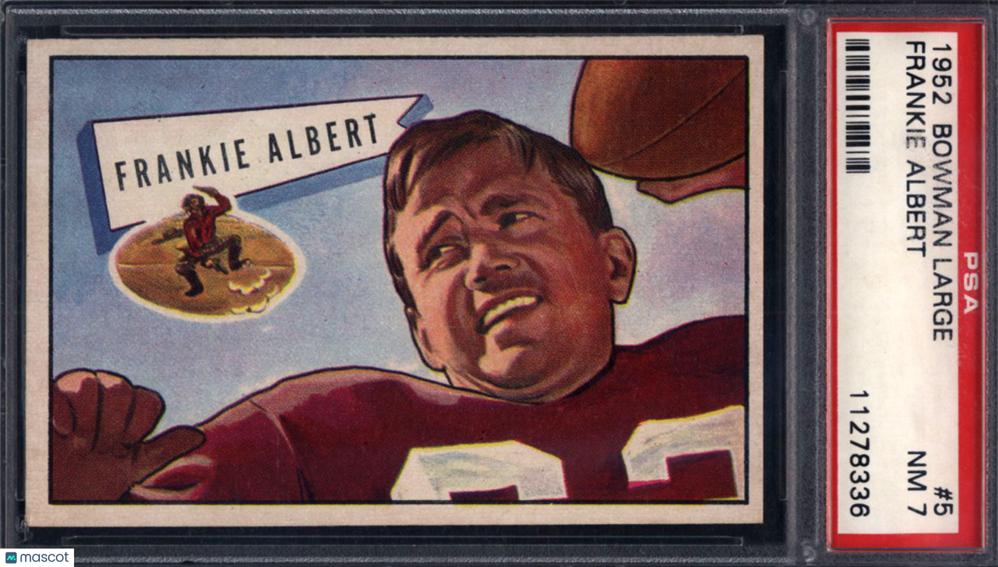1952 Bowman Large #5 Frankie Albert 49ers PSA 7