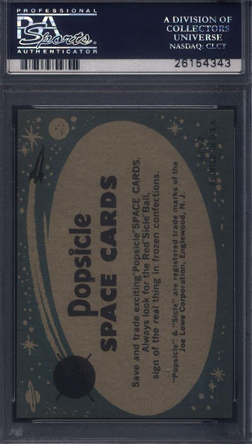 1963 Topps Astronauts Popsicle Back #27 Virgil Grissom PSA 9 pop 1