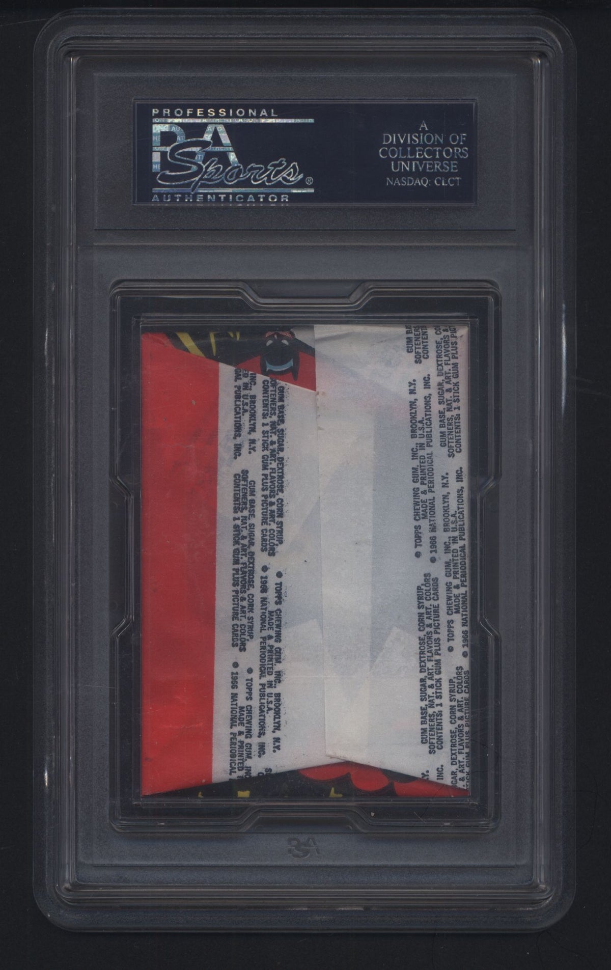 1966 Topps Batman Color Photo Bat Laffs Wax Pack PSA 8