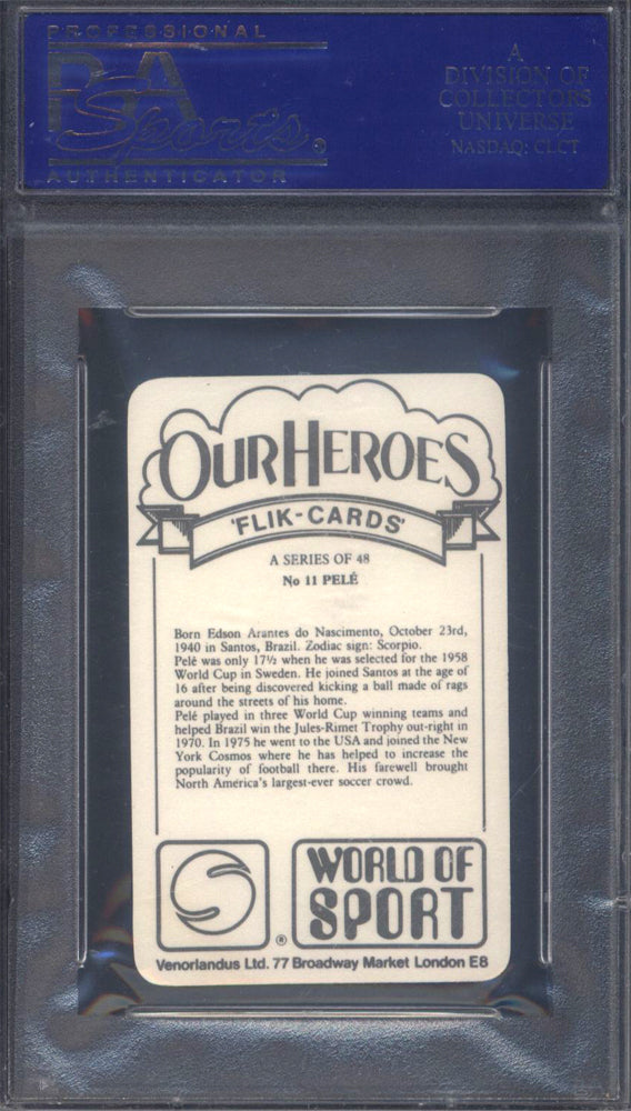 1979 Venorlandus LTD. Our Heroes World Of Sport #11 Pele PSA 10