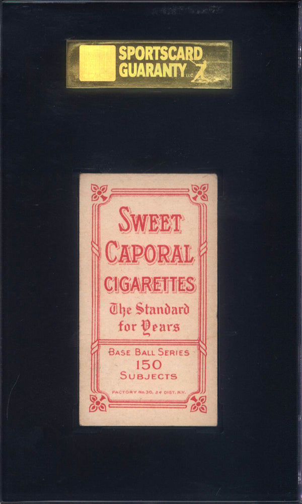 T206 Joe Birmingham Cleveland SGC 5 Sweet Caporal Back