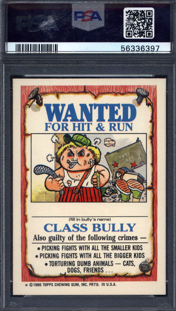 1986 Topps Garbage Pail Kids Stickers #96b Mirror Imogene Stickers PSA 10