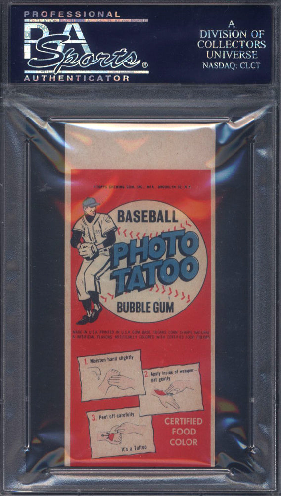 1964 Topps Photo Tattoos Houston Colts Logo PSA 9 Pop 1 Only 1 Higher