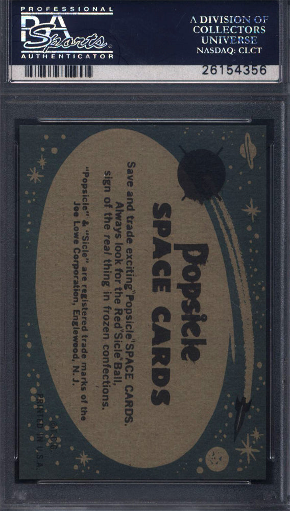 1963 Topps Astronauts Popsicle #47 Glenn Meets The President JFK PSA 9 pop 1