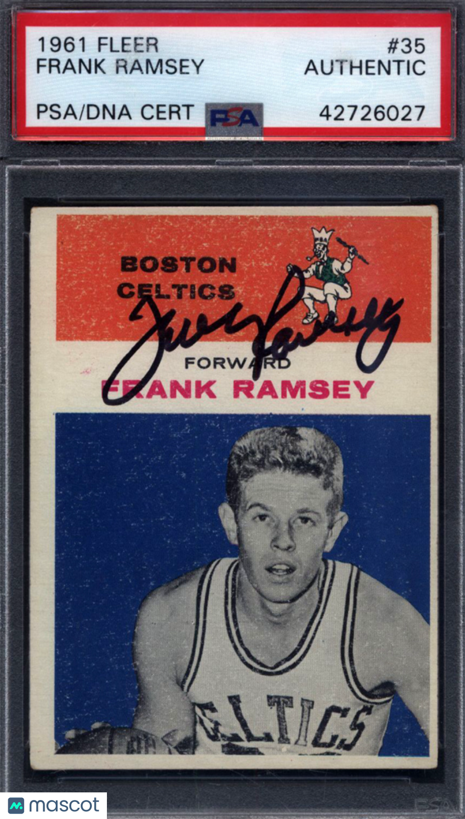 1961 Fleer #35 Frank Ramsey Signed Autograph PSA/DNA Celtics PSA Authentic