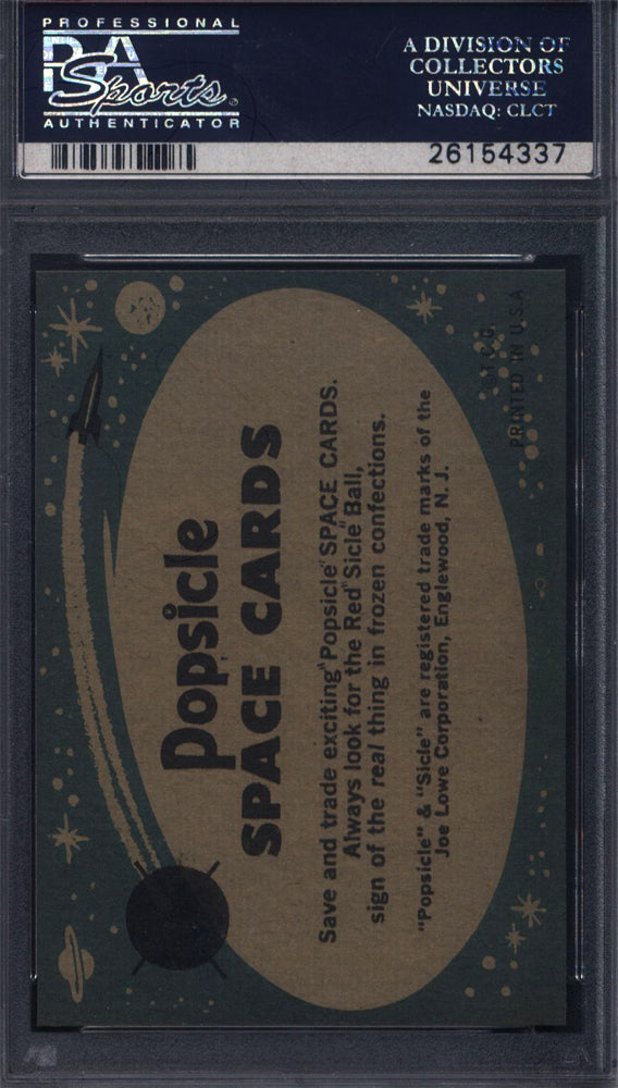 1963 Topps Astronauts Popsicle Back #20 Spacesuit Checkup PSA 9 pop 1