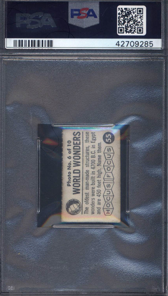 1956 Topps Hocus Focus World Wonder #55 Pyramids PSA 3