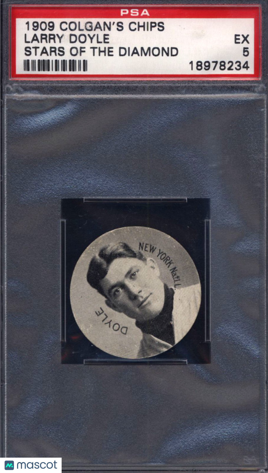 1909 Colgan'S Chips Stars Of The Diamond Larry Doyle PSA 5