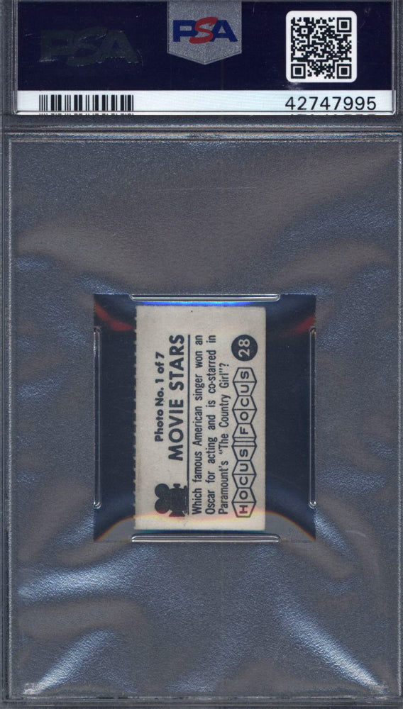 1956 Topps Hocus Focus Movie Stars #28 Bing Crosby PSA 5