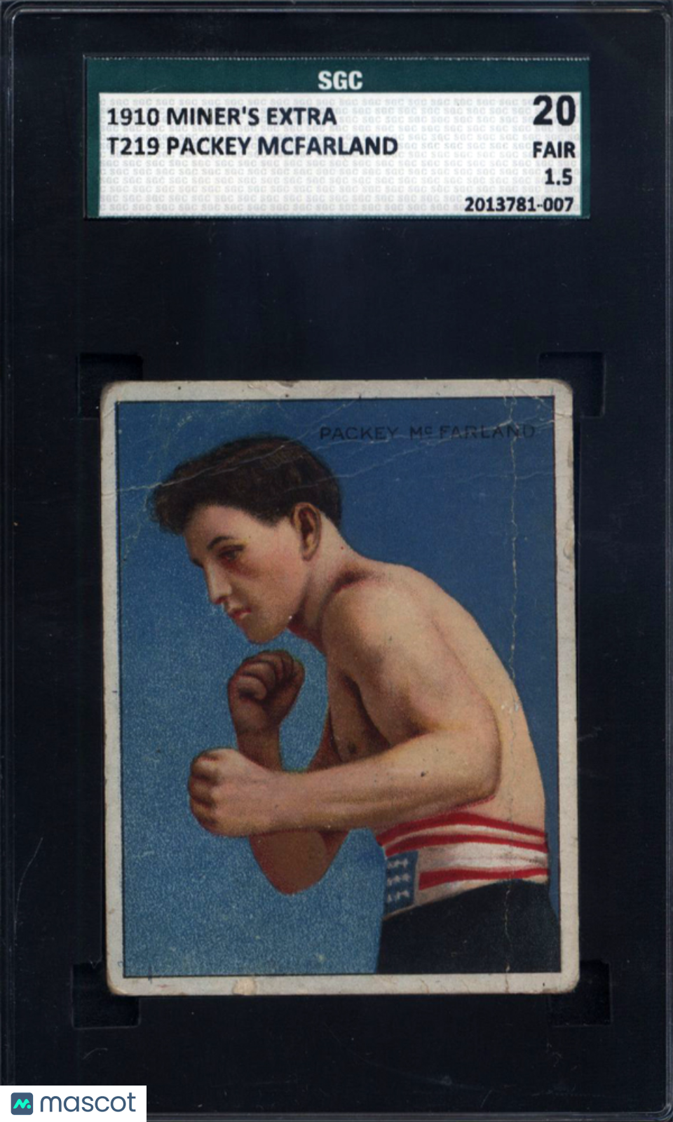 1910 T219 Miners Extra Packey Mcfarland Boxing SGC 1.5