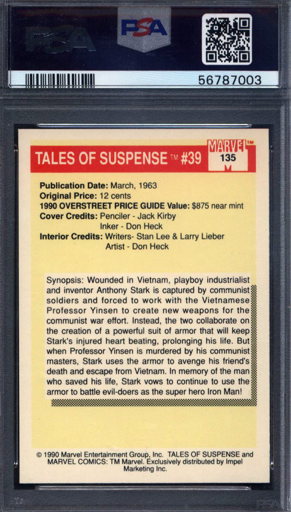 1990 Marvel Universe #135 Tales Of Suspense PSA 10