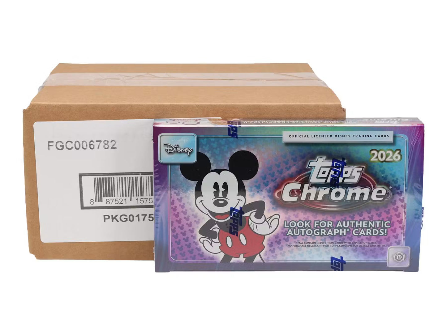 2026 Topps Chrome Disney Hobby 8 Box Case
