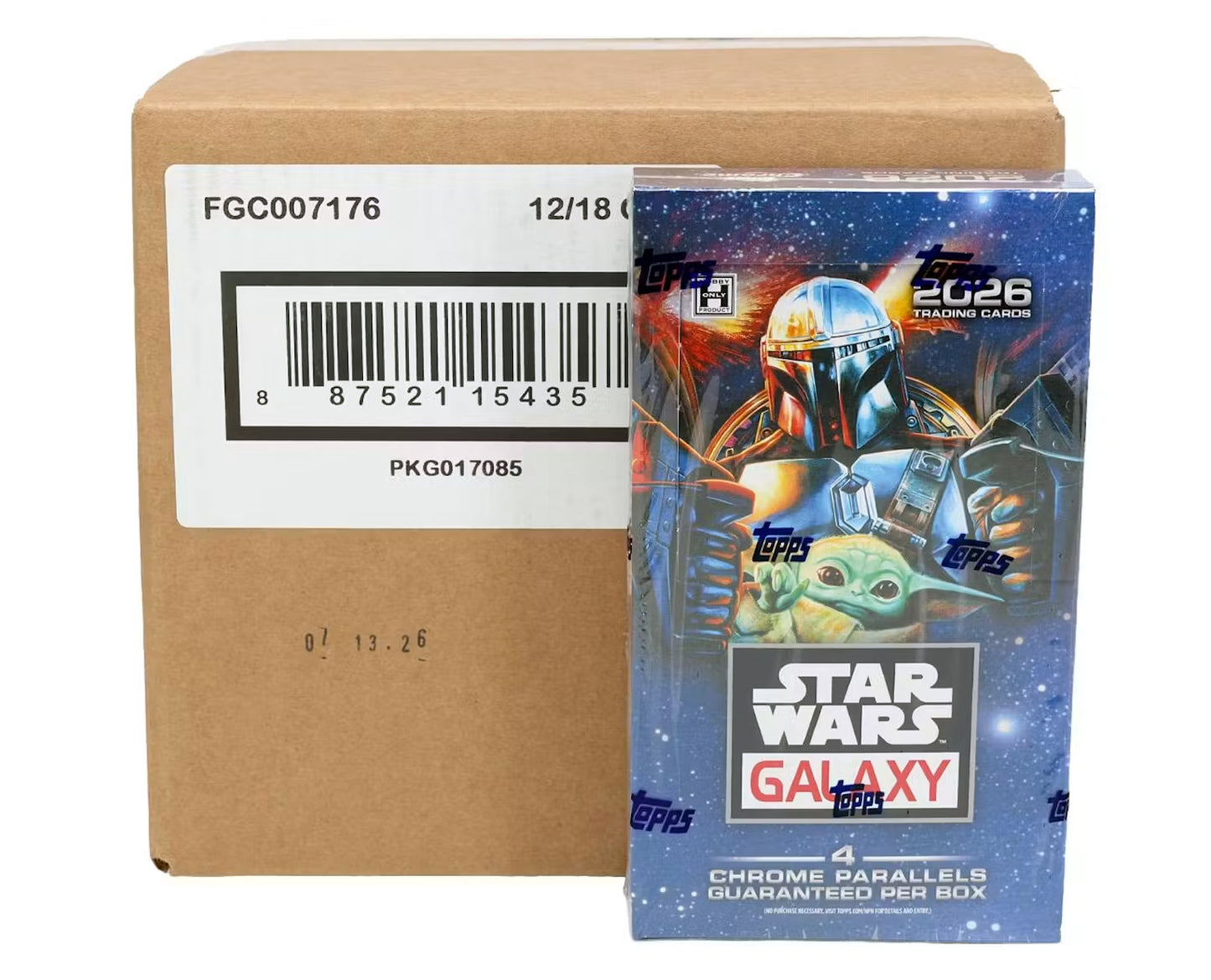 2026 Topps Star Wars Chrome Galaxy Hobby 12-Box Factory Sealed Case