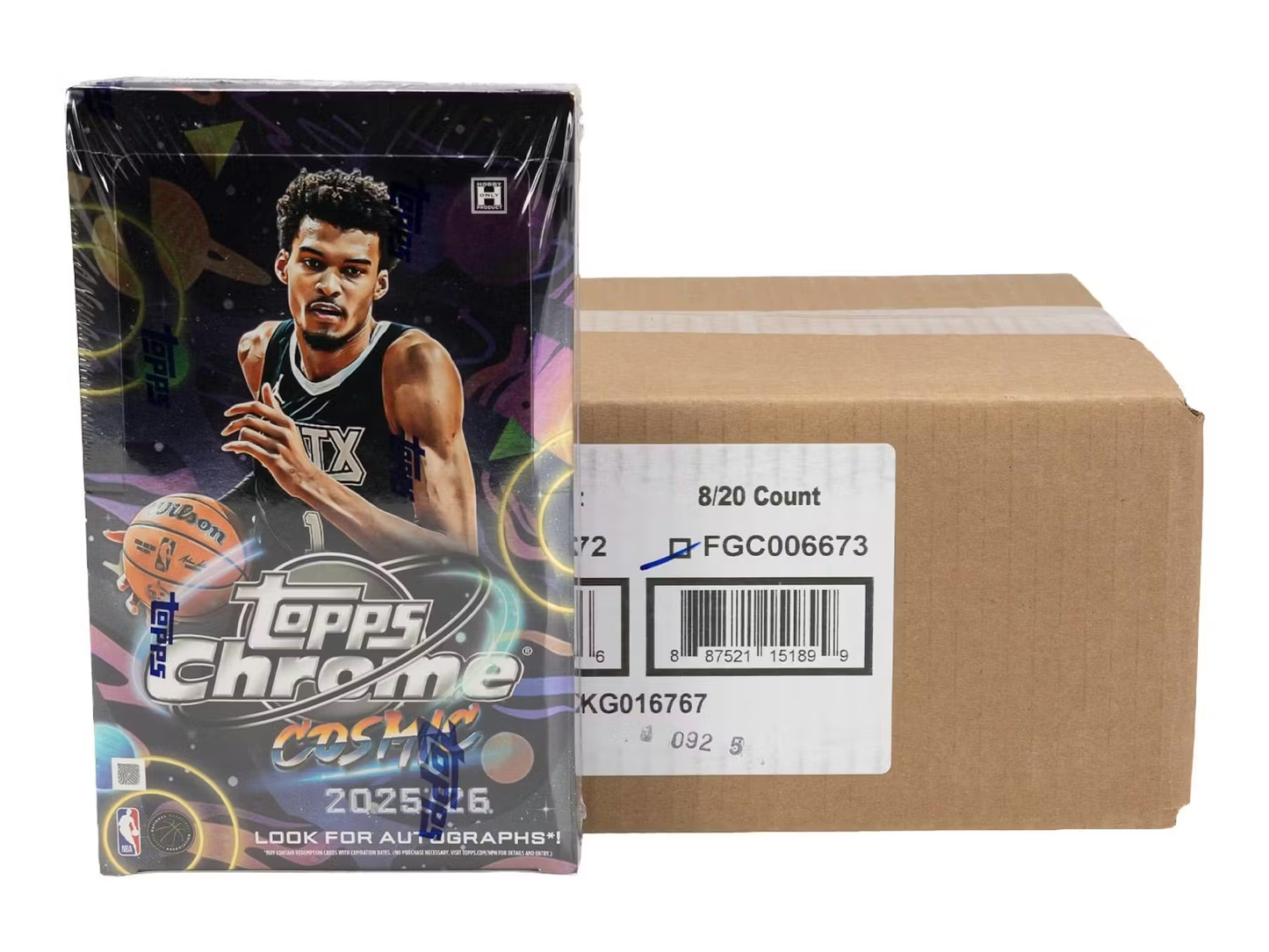 2025/26 Topps Cosmic Chrome Basketball Hobby 8 Box Case