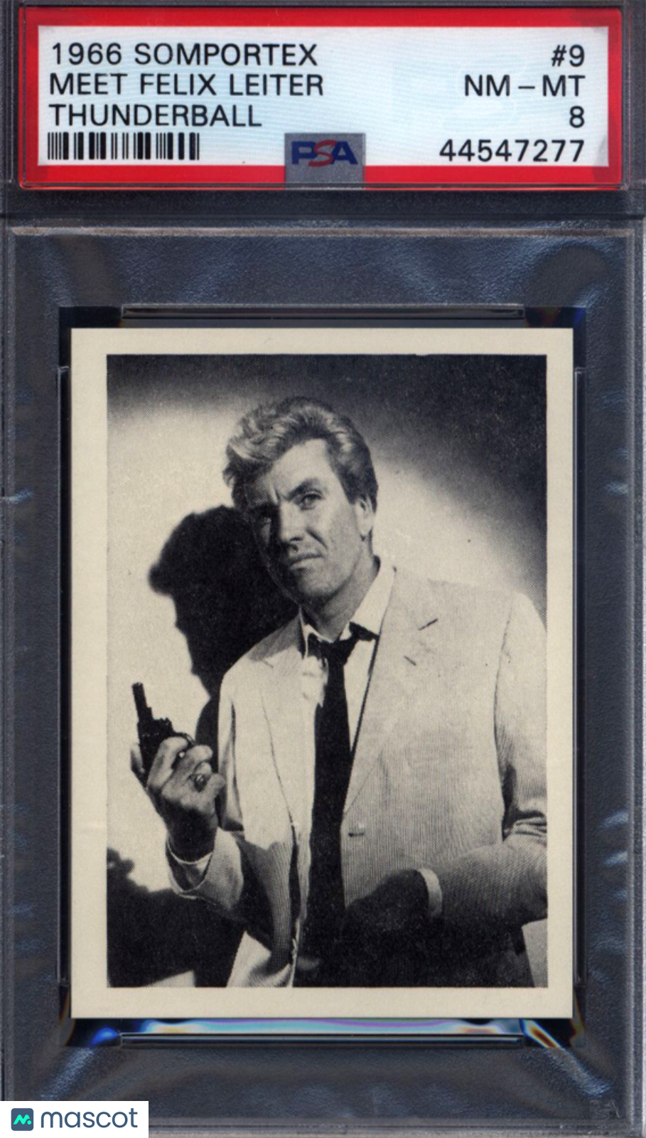 1966 Somportex Thunderball #9 Meet Felix Leiter PSA 8