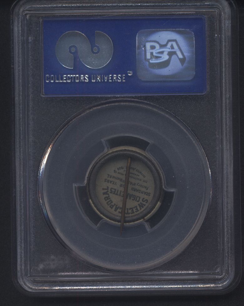 1910-12 Sweet Caporal P2 Pin Ty Cobb Detroit Small Letters PSA 7