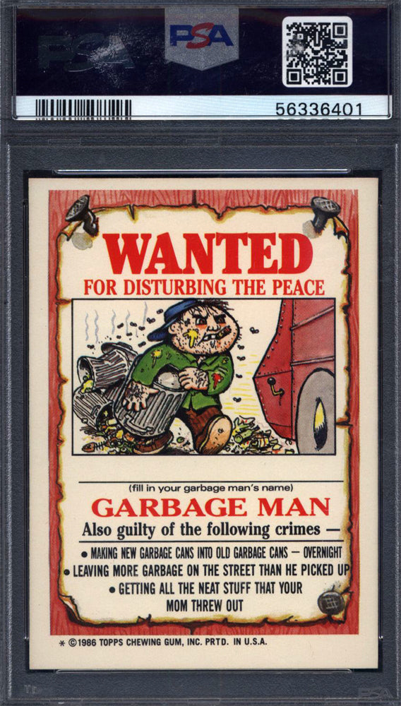 1986 Topps Garbage Pail Kids Stickers #104a Silent Sandy PSA 10