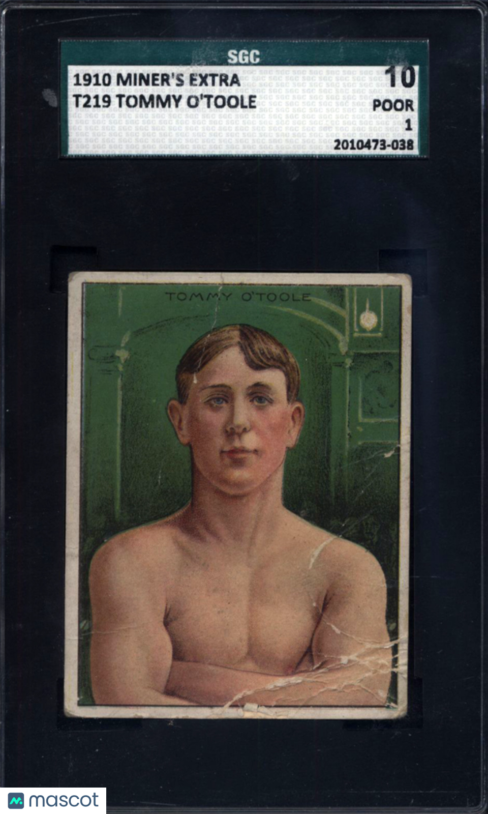 1910 T219 Miners Extra Tommy O'Toole Boxing SGC 1