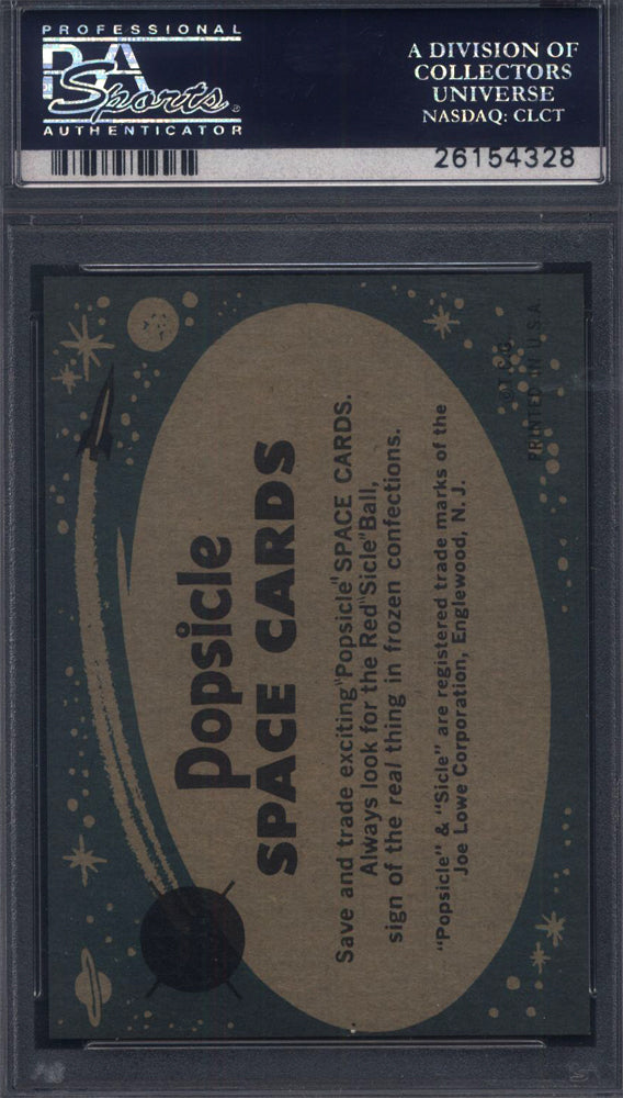 1963 Topps Astronauts Popsicle Back #9 Training The Astronaut PSA 9 pop 2
