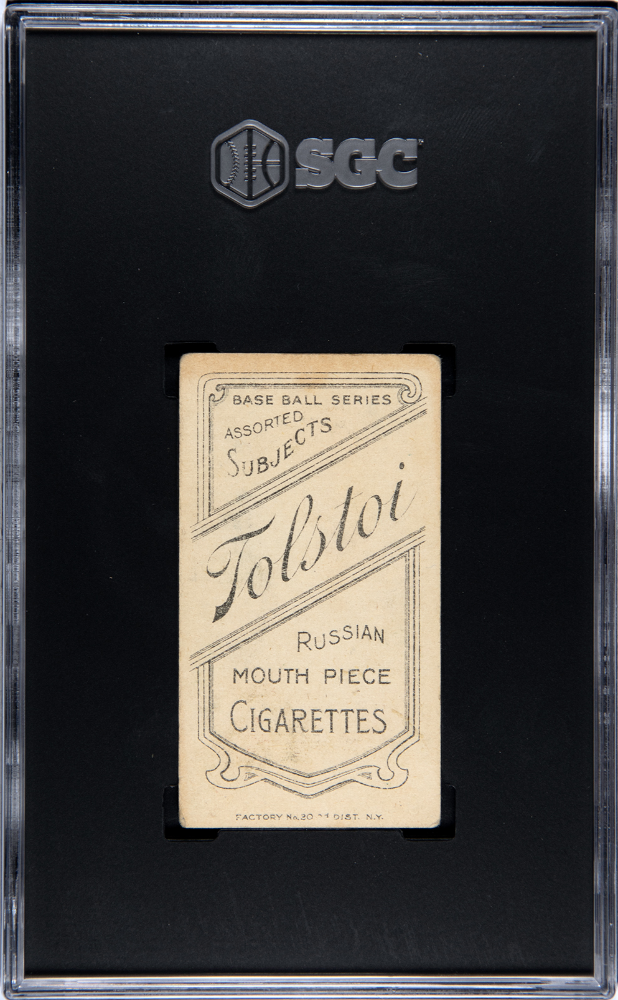 T206 John Mcgraw Glove At Hip New York SGC 1.5 Tolstoi Back