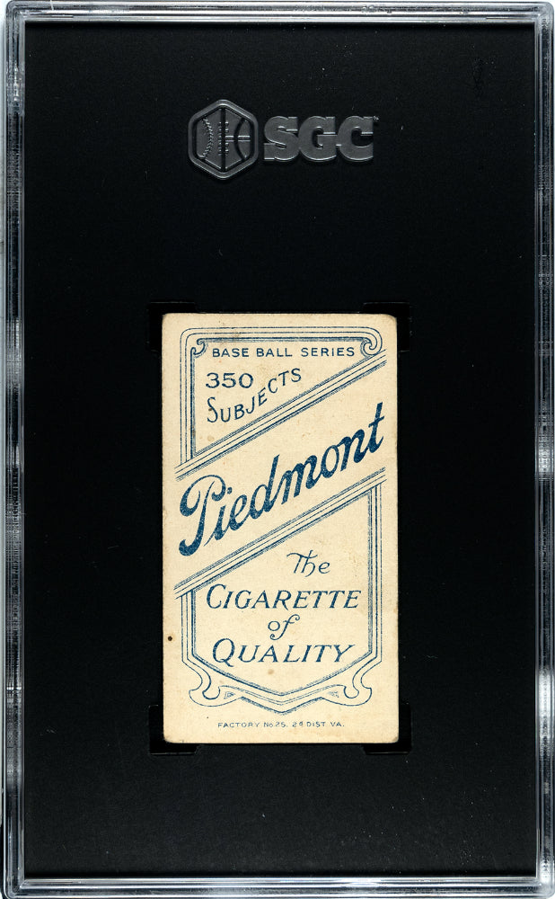 1910 T206 Moose Grimshaw Toronto SGC 3 Piedmont Back