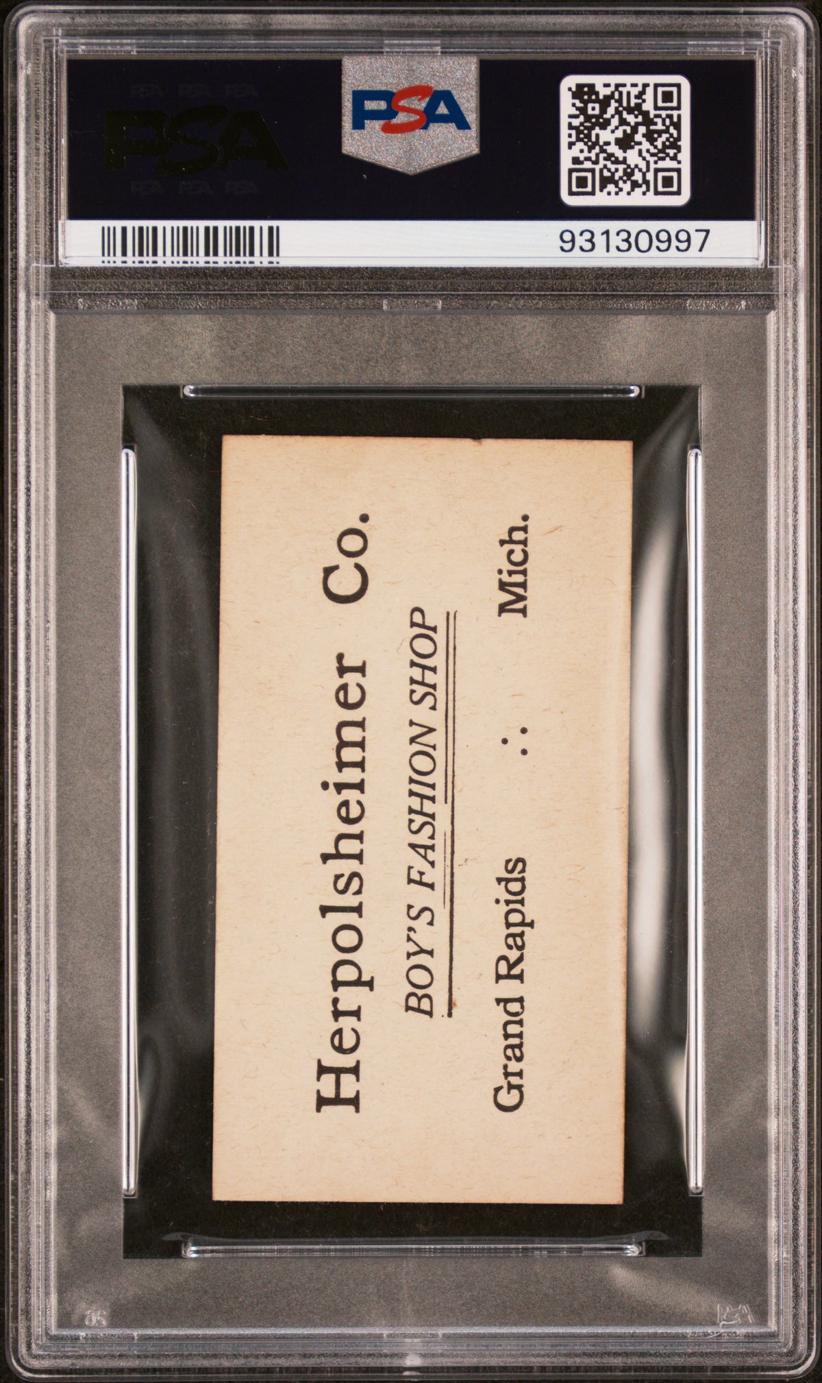1916 Herpolsheimer M101-4 #139 Derril Pratt St. Louis PSA 6 pop 1 (None Higher)