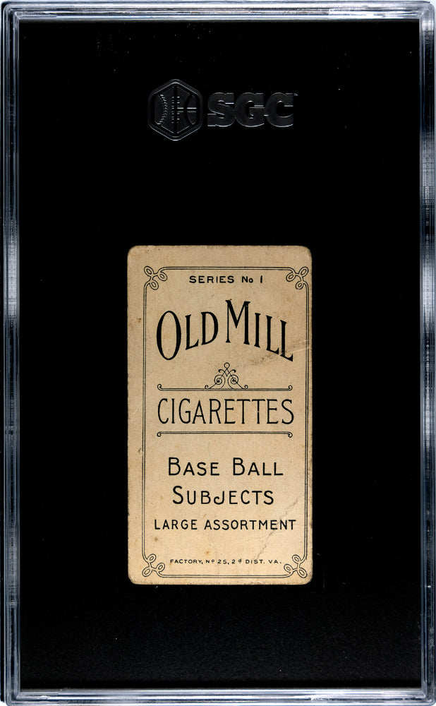 1910 T210 Old Mill Cigarettes Series 1 Pelkey Savannah SGC 1.5
