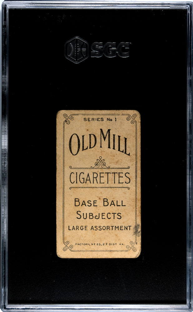 1910 T210 Old Mill Cigarettes Series 1 Massing Columbus SGC 1.5