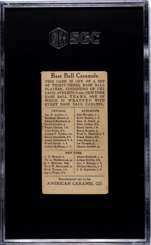 1909 E91B American Caramel Albert Bridwell New York SGC 3