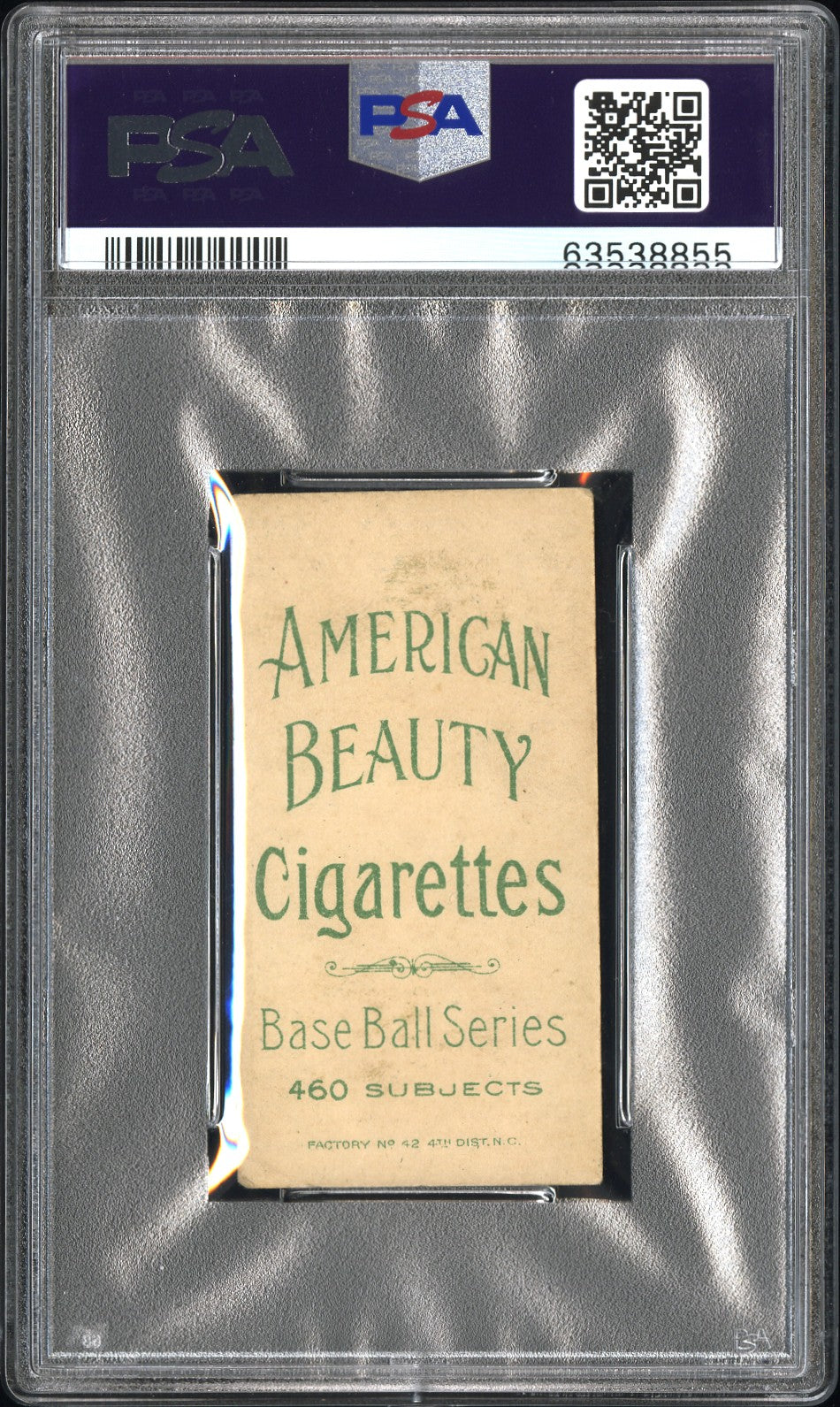 T206 John McGraw Glove At Hip New York PSA 3 American Beauty 460 Back