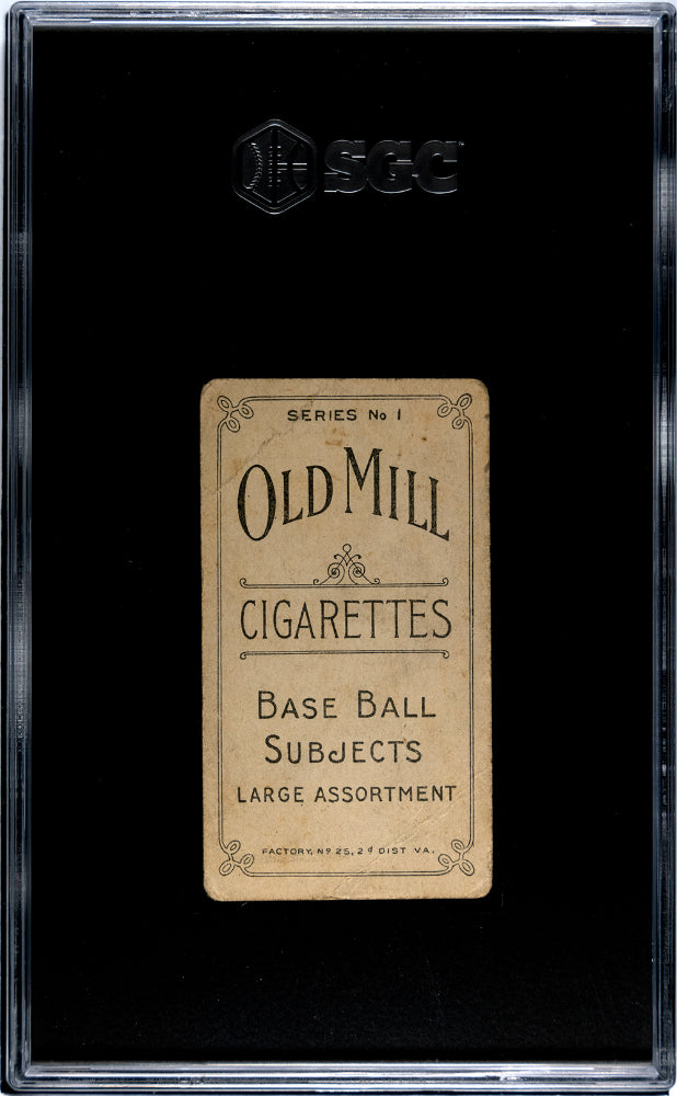 1910 T210 Old Mill Cigarettes Series 1 Bierman Jacksonville SGC 1.5