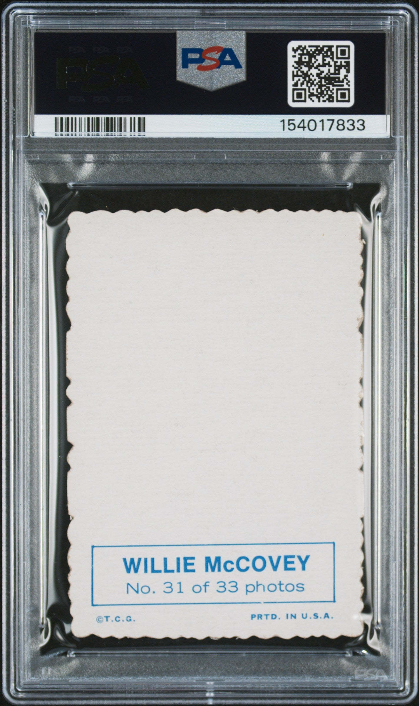 1969 Topps Deckle Edge #31 Willie Mccovey Giants PSA 5