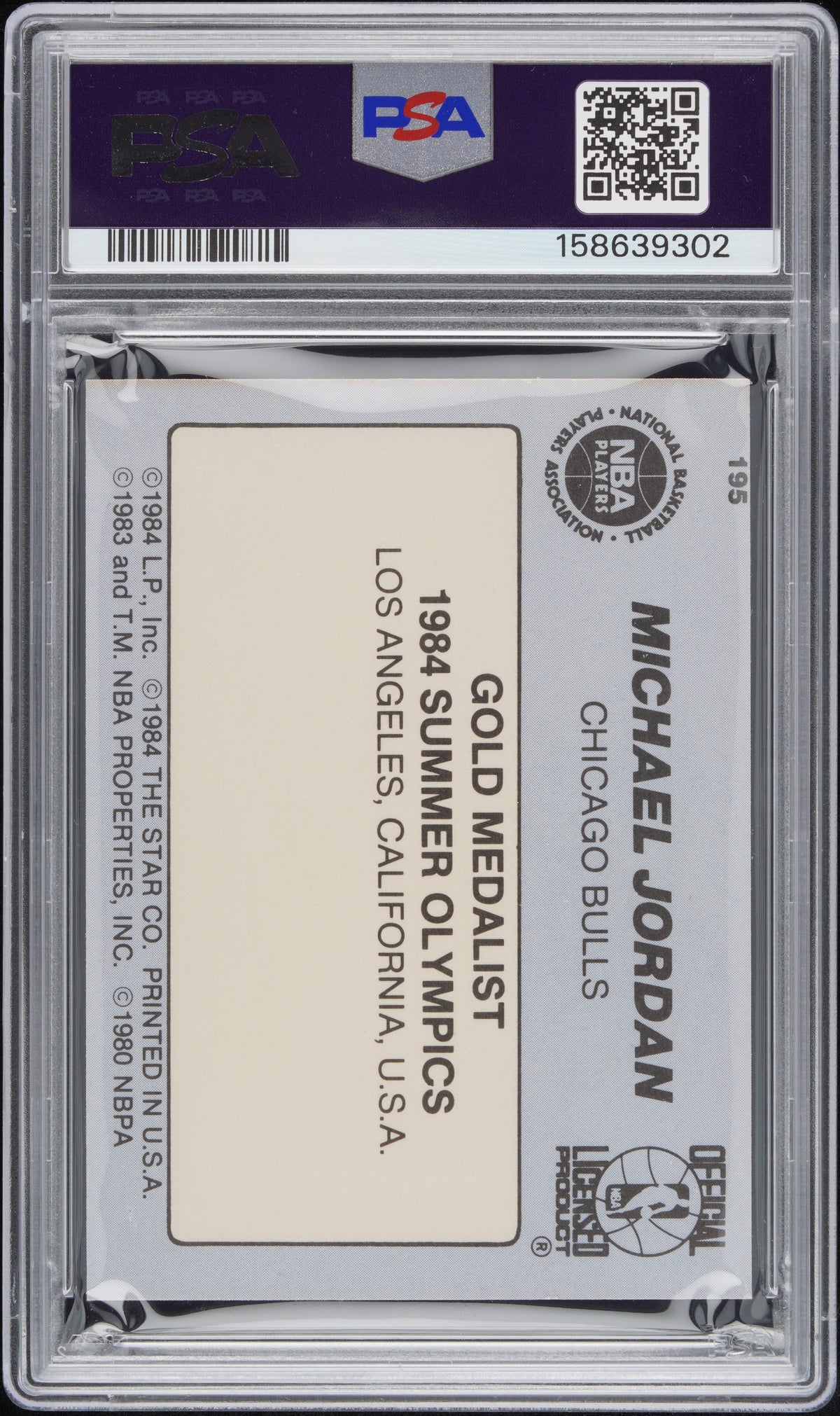 1984 Star #195 Michael Jordan Bulls PSA 6