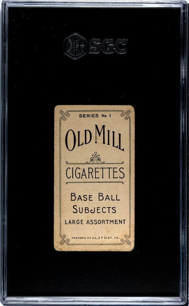 1910 T210 Old Mill Cigarettes Series 1 Lawrence Savannah SGC 1.5