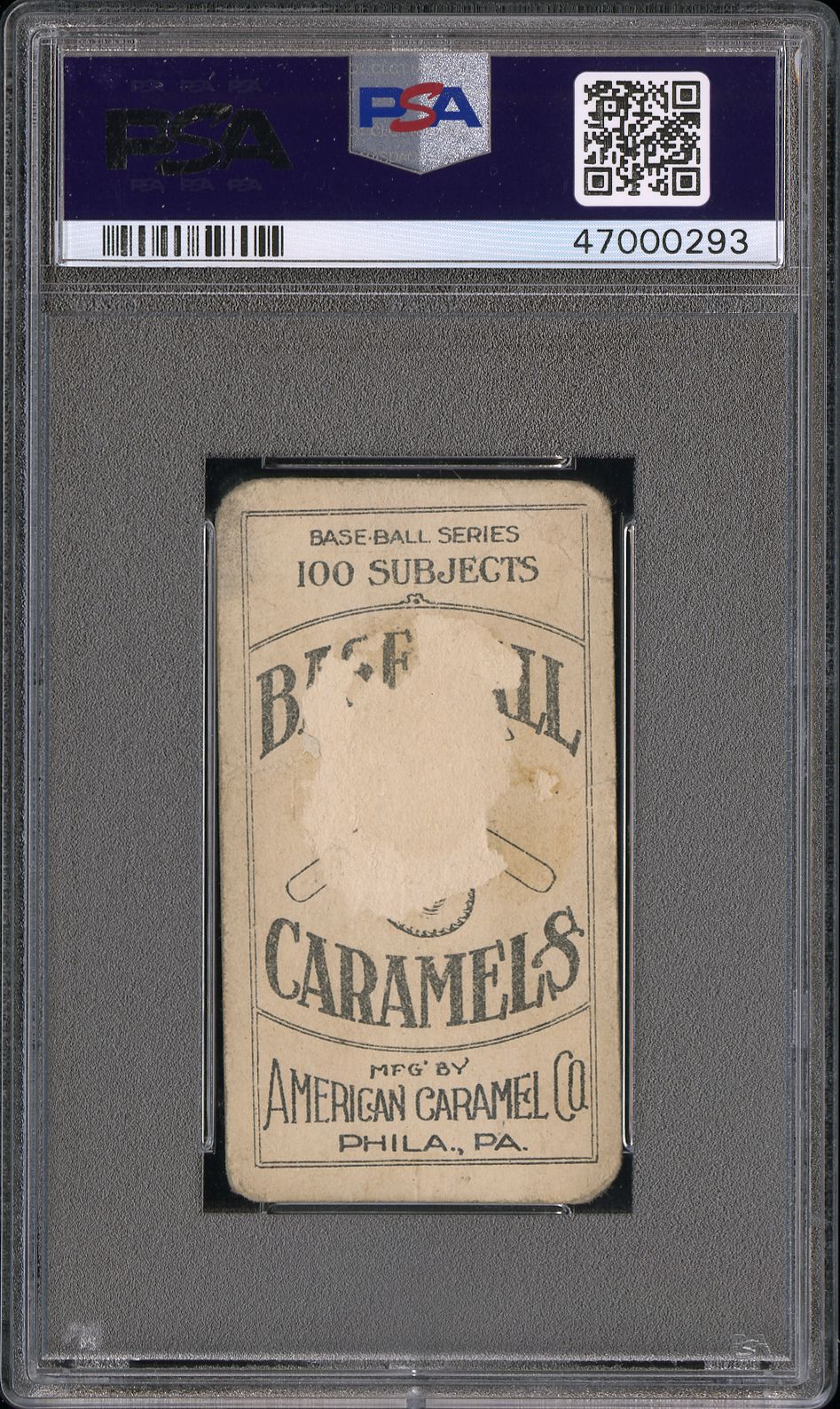 1909 E90-1 American Caramel Shoeless Joe Jackson PSA 1