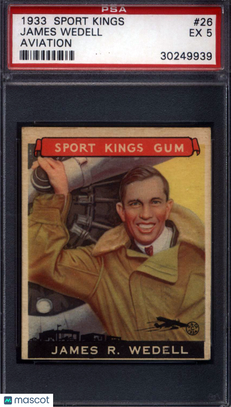1933 Goudey Sport Kings #26 James Wedell Aviation PSA 5