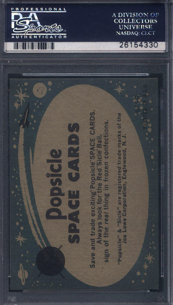 1963 Topps Astronauts Popsicle Back #12 Awaiting The Take Off PSA 9 pop 3