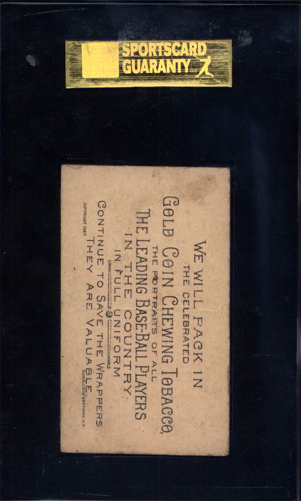 1887 N284 Gold Coin John Corbett Lacrosse SGC 3