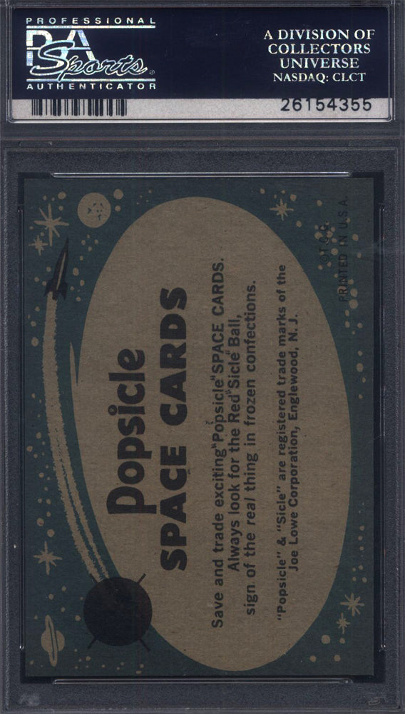 1963 Topps Astronauts Popsicle #45 John Glenn In Space PSA 9 pop 1