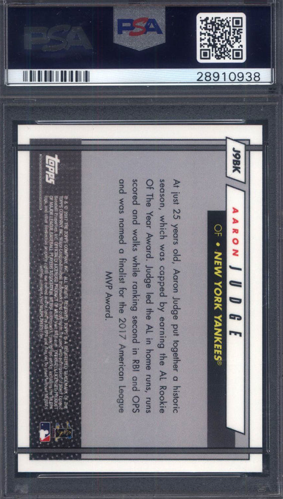 2017 Topps On Demand #J9BK Aaron Judge Black Rookie 7/10 Yankees PSA 10