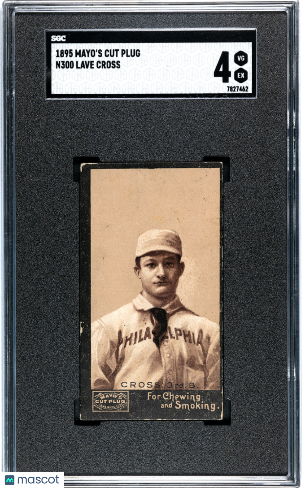 1895 N300 Mayo's Cut Plug Lave Cross Philadelphia SGC 4