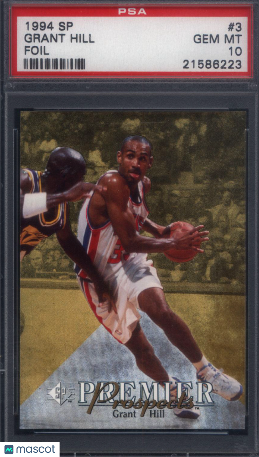 1994 SP #3 Grant Hill Rookie HOF Pistons PSA 10