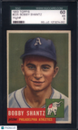 1953 Topps #225 Bobby Shantz Athletics SGC 5
