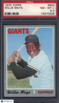 1970 Topps #600 Willie Mays Giants PSA 8.5