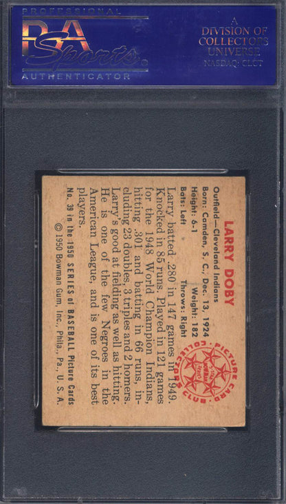 1950 Bowman #39 Larry Doby Indians PSA 5