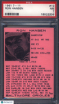 1961 7-11 #10 Ron Hansen Orioles PSA 7 pop 1 none higher