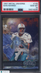 1997 Metal Universe #140 Dan Marino Dolphins PSA 10 pop 6