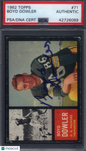 1962 Topps #71 Boyd Dowler Packers Signed Auto PSA Authentic